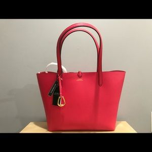Lauren Ralph Lauren Peeble Tote Bag in Starfruit